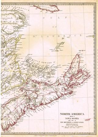 Nova Scotia; Map of North America: Sheet 1 Nova Scotia with Part of New ...